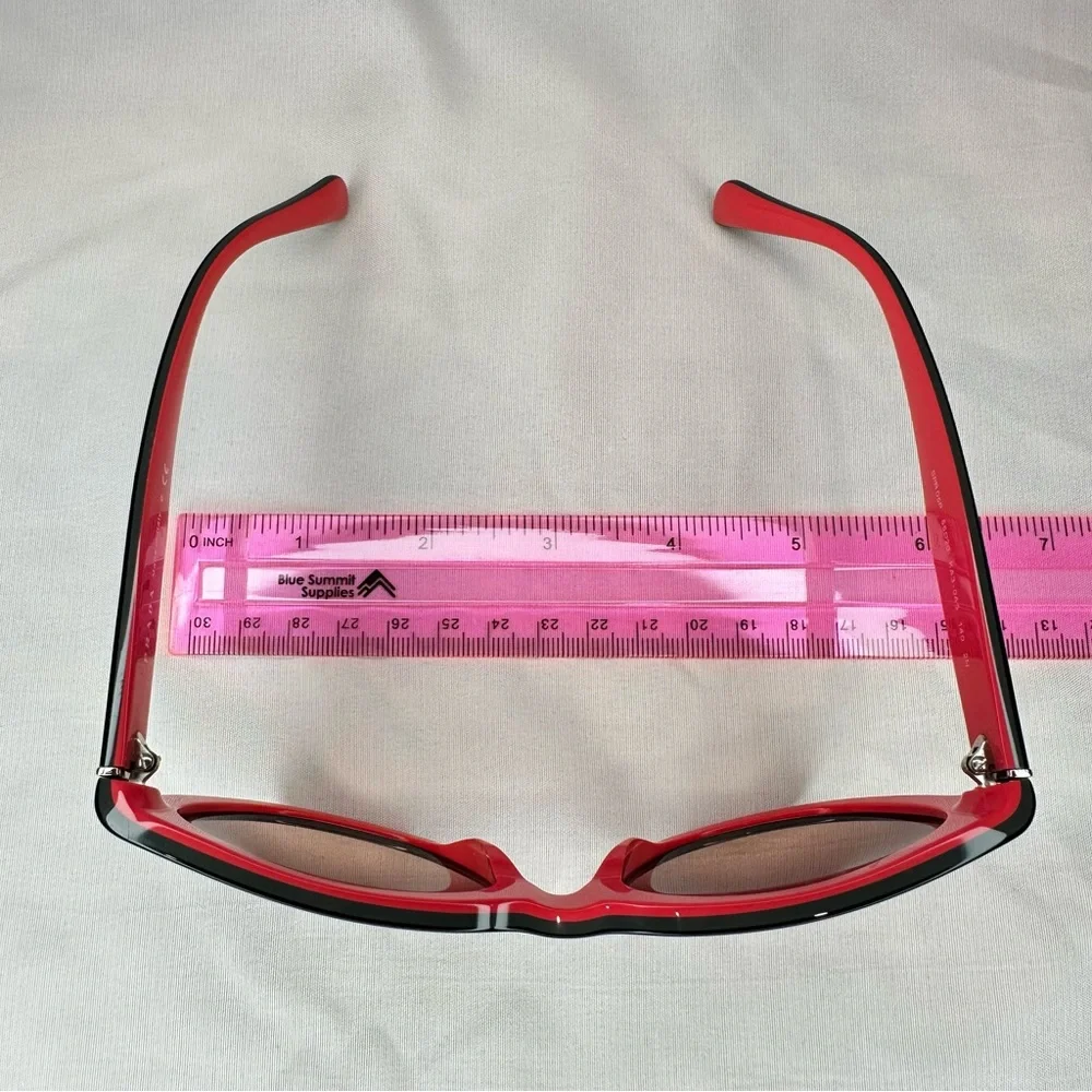 PRADA Black and Coral Pink Designer Sunglasses